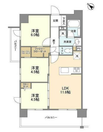 ジニア浅草の物件間取画像